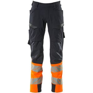 Mascot - Accelerate Safe Broek - Donkermarine/Hi-Vis Oranje - CORDURA® Versterking - Stretchstof