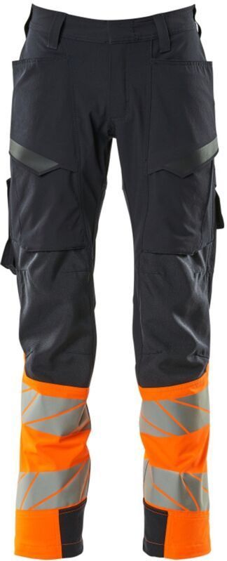 Mascot - Accelerate Safe Broek - Donkermarine/Hi-Vis Oranje - CORDURA® Versterking - Stretchstof
