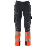 Mascot Accelerate Safe Broek met dijbeenzakken 19379-510 - donkermarine/hi-vis rood