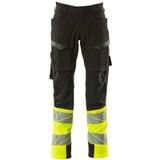 Mascot Accelerate Safe Broek met dijbeenzakken 19379-510 - Zwart/hi-vis geel
