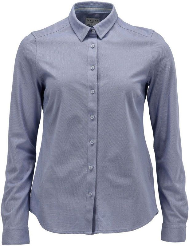 Overhemd - Stretch - Katoen/Gerecycled Polyester - Piqué - Damespasvorm