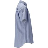 Overhemd - Casual Oxford - Blauw - 96% Katoen/4% Elastaan - Moderne Pasvorm