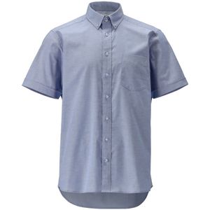Overhemd - Casual Oxford - Blauw - 96% Katoen/4% Elastaan - Moderne Pasvorm