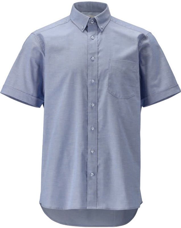 Overhemd - Casual Oxford - Blauw - 96% Katoen/4% Elastaan - Moderne Pasvorm