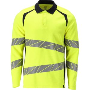 Mascot - Accelerate Multisafe Poloshirt - Hi-Vis Geel/Donkermarine - Antistatisch en Vlamwerend