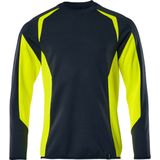 Mascot Accelerate Safe Sweatshirt 22084-781 - donkermarine/hi-vis geel