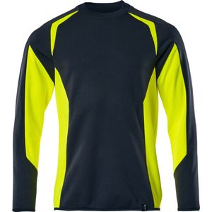 Mascot Accelerate Safe Sweatshirt 22084-781 - donkermarine/hi-vis geel