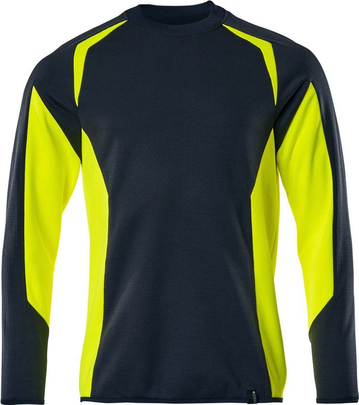 Mascot Accelerate Safe Sweatshirt 22084-781 - donkermarine/hi-vis geel