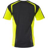 T-shirt - Tweekleurig - Polyester/Katoen - Fluorescerende Contrastkleur