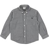 Hust & Claire - Overhemd - Navy/Wit - Geruit - Lange Mouw