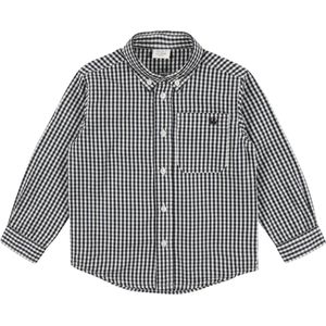 Hust & Claire - Overhemd - Navy/Wit - Geruit - Lange Mouw