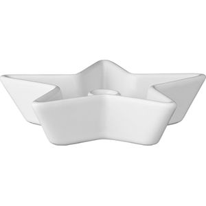 Bloomingville - Kandelaar - Ster - Wit - Keramiek