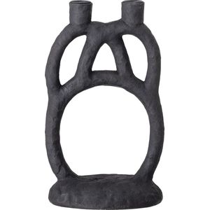 Bloomingville - Ramina - Kandelaar - Wit - Polyhars - Voor Twee Kaarsen