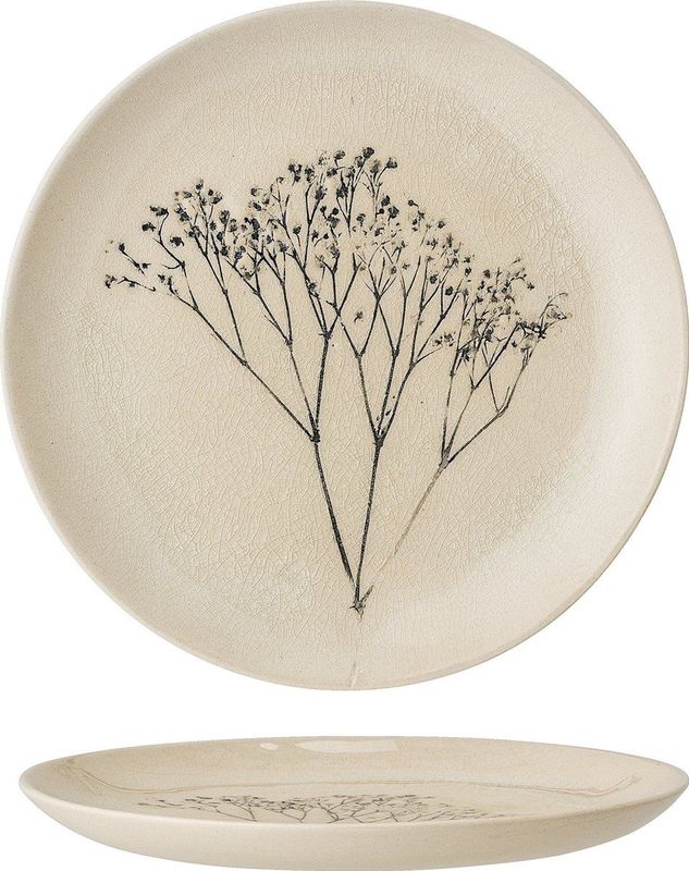 Bloomingville - Bea - Bord - Naturel - Set van 6 stuks - Ø22 cm