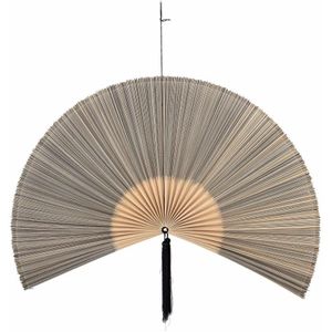 Bloomingville - Jaime Wanddecoratie - Zwart/Karagumoy - Bamboe/Katoen