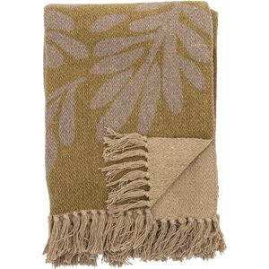 Gerecycled Wollen Plaid - Strepen Paars (XL