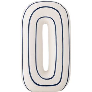 Bloomingville - Vaas Mae - Handgeschilderd - Blauw - 18,5x8,5x32 cm