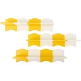 Bloomingville - Wandplank Bubbi - Geel - MDF - Golvend Design