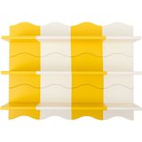 Bloomingville - Wandplank Bubbi - Geel - MDF - Golvend Design