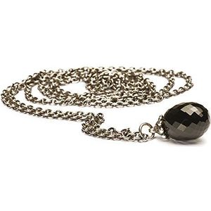 Trollbeads Damen-Halskette ohne Anhänger Fantasy Onyx 925 Sterling Silber TAGFA-00006