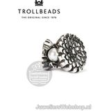 Trollbeads - Goudsbloem - Losse Kraal - 925 Sterling Zilver - Handgemaakt