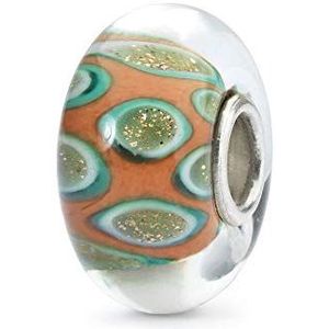 Trollbeads Damen-Bead 925 Silber Glas Perle mehrfarbig - TGLBE-10407