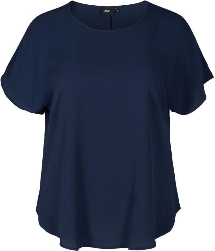 Zizzi Blouse 'Vanni'  navy