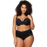 Devoted by Zizzi - Broekje CLARA - Zwart - 3 Pack - Katoen - Mid Waist