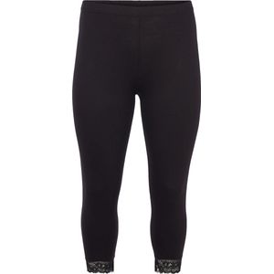 ZIZZI LEGGINGS 3/4 LACE Dames Legging - Black