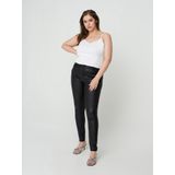 Zizzi - Spaghetti Top - Wit - Effen - V-hals - Mouwloos