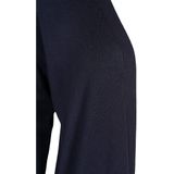 Zizzi - Vest - Blauw - Dames - Acrylmix - Openvallende Hals - Lange Mouwen