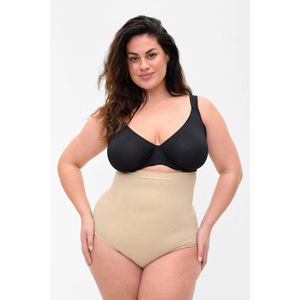 Zizzi high waist corrigerende slip lichtbeige