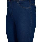 Zizzi - High Waist Bootcut Jeans - Donkerblauw - Denim
