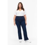 Zizzi - High Waist Bootcut Jeans - Donkerblauw - Denim