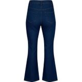 Zizzi - High Waist Bootcut Jeans - Donkerblauw - Denim