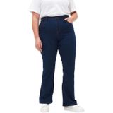 Zizzi - High Waist Bootcut Jeans - Donkerblauw - Denim