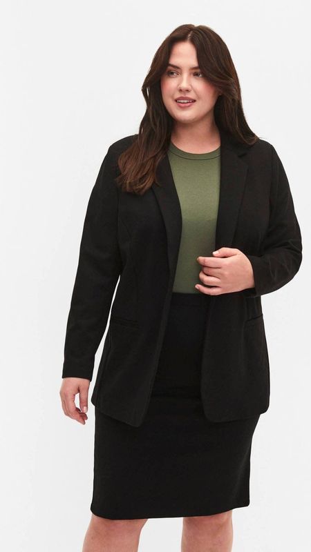 Zizzi - JMADDIE Blazer - Zwart