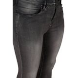 Zizzi - AMY - High Waist Slim Fit Jeans - Grey Denim - 5-Pocket Model