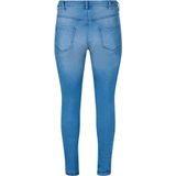 Zizzi High Waist Slim Fit Jeans AMY Light Blue Denim