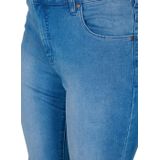 Zizzi High Waist Slim Fit Jeans AMY Light Blue Denim