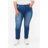 Zizzi High Waist Slim Fit Jeans AMY Light Blue Denim