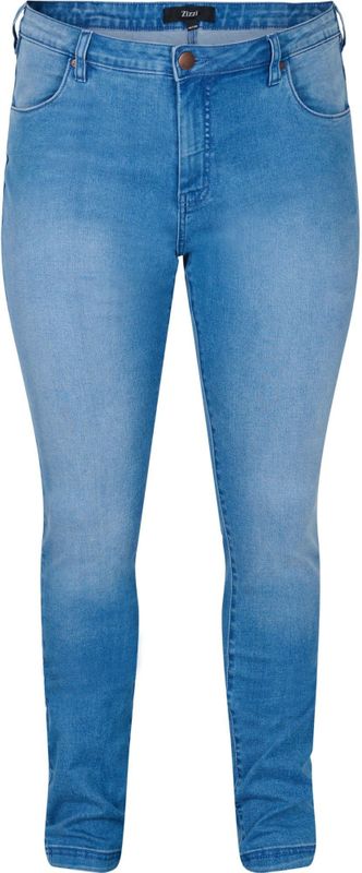 Zizzi High Waist Slim Fit Jeans AMY Light Blue Denim