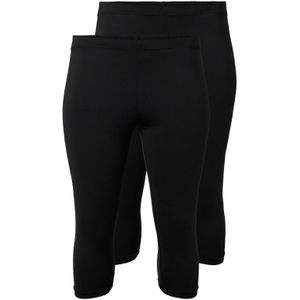 Zizzi - 3/4 Legging - Zwart - Set van 2