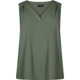 ZIZZI - MFIKKA - Blouse - Groen - Mouwloos