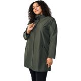 Zizzi - CAKLARA - Regenjas - Kaki - Ademend - Waterdicht - Met Capuchon