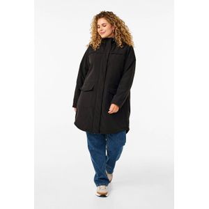 Zizzi - Softshell Jas - Dames - Met Capuchon - Lange Mouwen