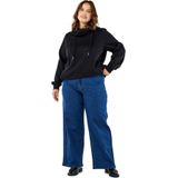 Zizzi - Jeans - Blauw Denim - Loosefit - High Waist