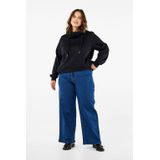 Zizzi - Jeans - Blauw Denim - Loosefit - High Waist