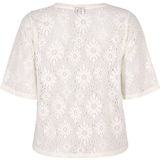 Zizzi - Blouse 'Hitta' - Ecru - Blouseshirt - Licht Transparant