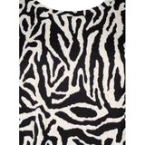 Zizzi - Blouse 'Talia' - Zwart/Wit - Blouseshirt